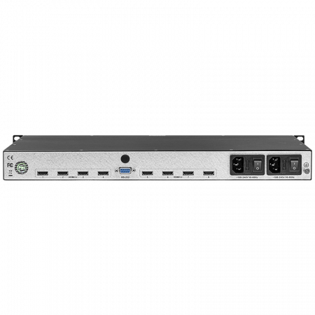 Профессиональный 8ми канальный MPEG-4 кодер PBI DXP-8000EC-82H