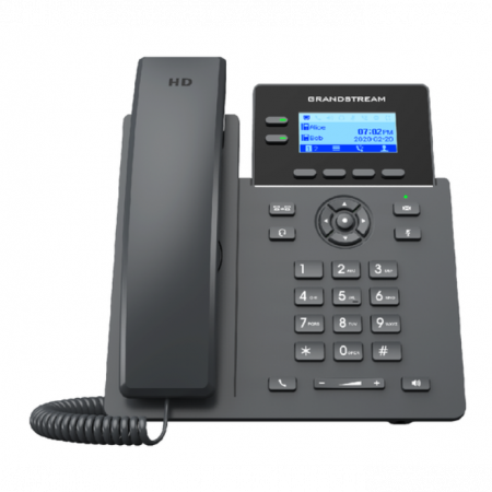 Grandstream GRP2602P - IP телефон (PoE, блок питания не входит в комплект). 4 SIP аккаунта, 2 линии, есть подсветка экрана