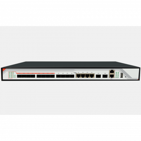 OLT C-DATA FD1608S с 8 портами GPON (SFP), 4 GE комбо-порта, 2 SFP+ порта, 2 БП АC