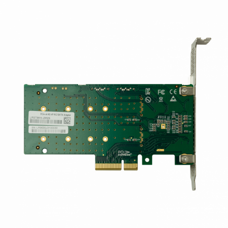 Переходной адаптер PCIe 2.0 x4 на 2xM.2 и 2xSATA