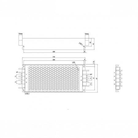 RSD-300C-24 Преобразователь: DC/DC; 300Вт; Uвх:33.6...62.4В; Uвых: 24ВDC; Iвых: 12.5А, Mean Well