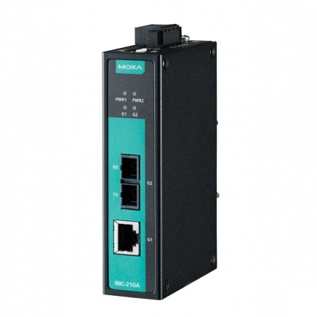 IMC-21GA-SX-SC Медиаконвертер Gigabit Ethernet 10/100/1000BaseTX в 100/1000Base SC (многомодовое оптоволокно) в металлическом корпусе