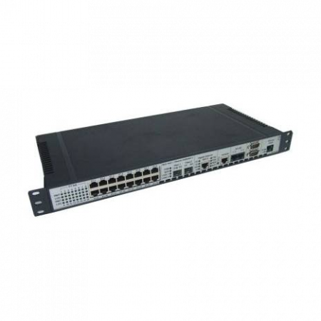 Оптический мультиплексор 16xE1+Gigabit Ethernet 1000BASE-T+4x RS-485, без SFP трансиверов