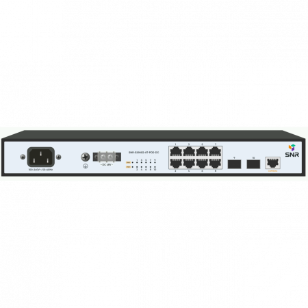 Управляемый POE коммутатор уровня 2 SNR-S2985G-8T-POE-DC