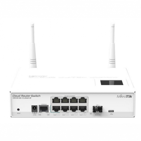 Коммутатор Cloud Router Switch Mikrotik CRS109-8G-1S-2HnD-IN (RouterOS L5)