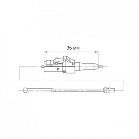 Разъем оптический Ilsintech Splice-On Connector LC/UPC для кабеля 0,9 мм