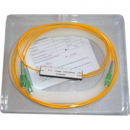 Делитель оптический корпусный single window 1х2 (1550nm) SC/APC in - SC/UPC out