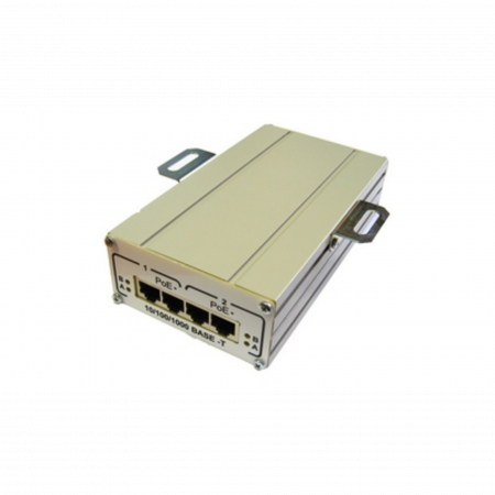 2-портовый инжектор РоЕ+(HighPoE) 802.3at FSE-2G+ для питания двух видеокамер РоЕ+ (30 Вт) или одной PTZ-видеокамеры РоЕ+ (60 Вт)