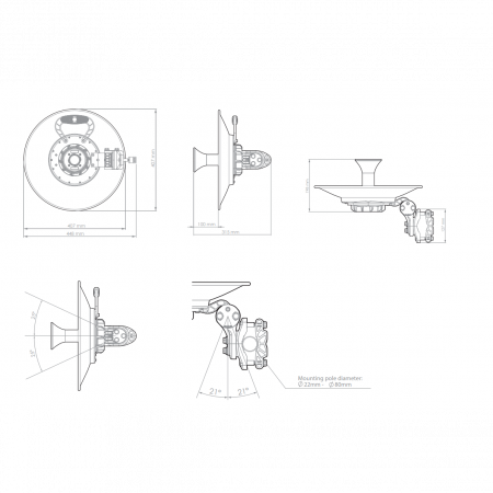 Антенна направленная RF elements UltraDish TP 550 5GHz, 27.5dBi