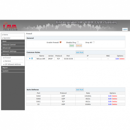 IP АТС  LAVoice-500, базовый блок