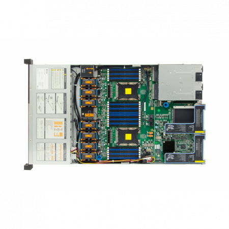 Серверная платформа SNR-SR1204RS, 1U, Scalable, DDR4, 4xHDD, резервируемый БП