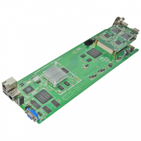 Модуль 4х канального H.264 HD/SD кодера/транскодера PBI DMM-2410EC-H для цифровой ГС PBI DMM-1000