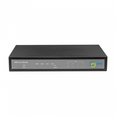 Шлюз VolP SNR, 4 RJ45, 8 SIP аккаунтов