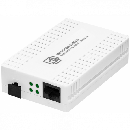 Медиаконвертер 100-Base-T/100Base-FX, Tx/Rx: 1310/1550нм, V2, пластиковый корпус