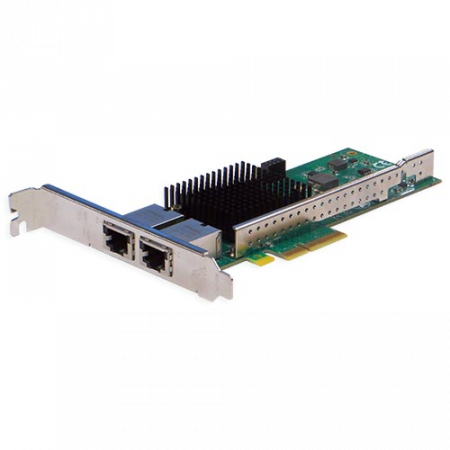 Сетевая карта 2 порта 10GBase-T (RJ45, Intel X550), Silicom PE310G2i50-T
