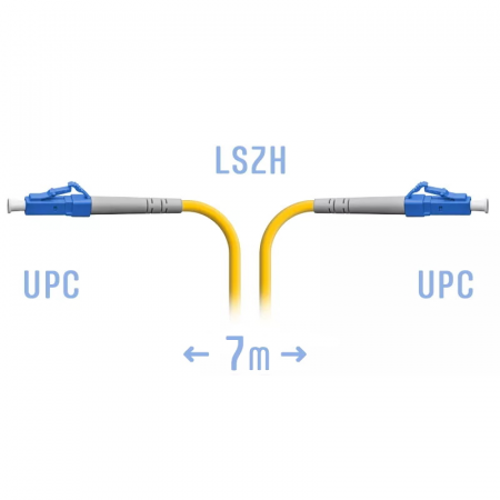 Патчкорд оптический LC/UPC SM  7 метров