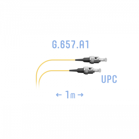 Шнур монтажный оптический ST/UPC SM G.657.A1 1 метр