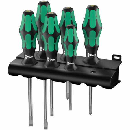 Набор отверток Kraftform Plus Lasertip, 334/6 Rack, подставка, 6 предметов WE-105650