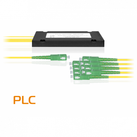 Делитель оптический планарный SNR-PLC-1x8, корпус, разъемы SC/APC