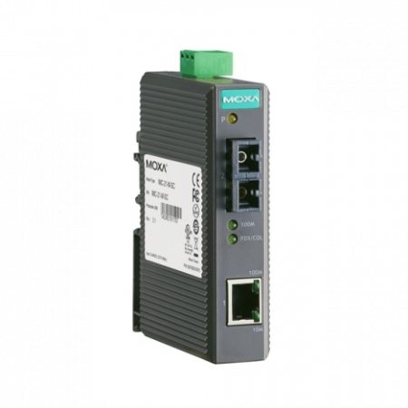 Медиаконвертер Ethernet 10/100BaseTX в 100BaseFX (одномодовое оптоволокно, разъем SC), WDM-B (передача по одной жиле) в металлическом корпусе
