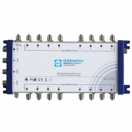 Мультисвитч WISI FLEXSWITCH 5х16 с питанием от ресивера