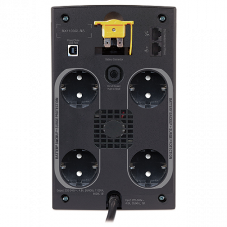 Источник бесперебойного питания Back-UPS, 660Вт/1.1кВА, 230В, BX1100CI-RS