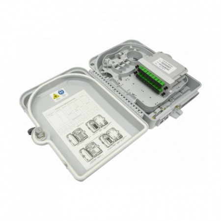 Коробка распределительная оптическая SNR-FTTH-FDB-24A (укомплектованная 2 делителями 1х8)
