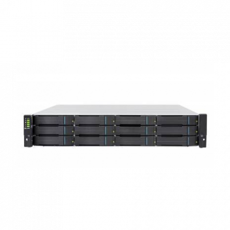 Система хранения данных Infortrend GS2012RCF-D (2xCtrl, до 12xHDD, 2xSAS12G внеш., 4x4GB, 8x1G портов iSCSI)